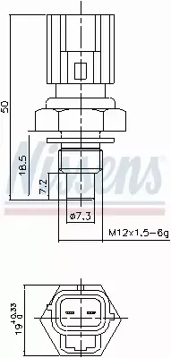 NISSENS CZUJNIK TEMPERATURY 207043 