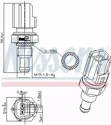 NISSENS CZUJNIK TEMPERATURY 207056 