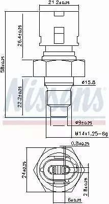 NISSENS CZUJNIK TEMPERATURY 207075 