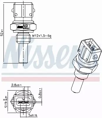 NISSENS CZUJNIK TEMPERATURY 207076 