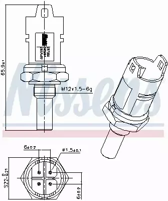 NISSENS CZUJNIK TEMPERATURY 207080 