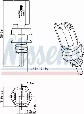 NISSENS CZUJNIK TEMPERATURY 207087 