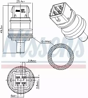 NISSENS CZUJNIK TEMPERATURY 207090 