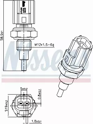 NISSENS CZUJNIK TEMPERATURY 207098 