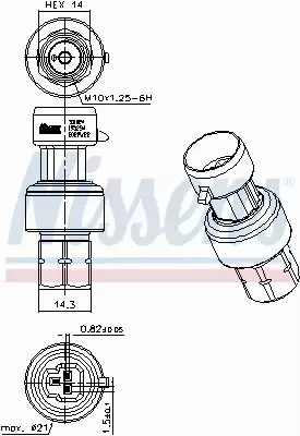 NISSENS WŁĄCZNIK KLIMATYZACJI 301024 