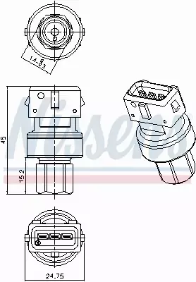 NISSENS WŁĄCZNIK KLIMATYZACJI 301067 