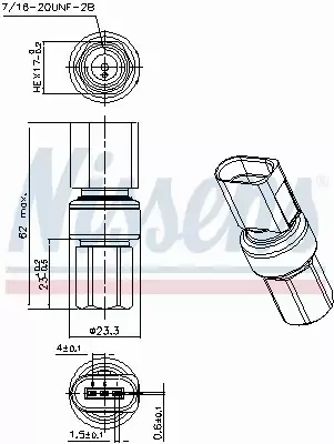 NISSENS WŁĄCZNIK KLIMATYZACJI 301098 