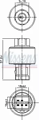NISSENS WŁĄCZNIK KLIMATYZACJI 301127 