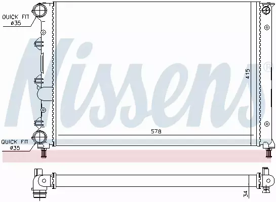 NISSENS CHŁODNICA WODY 60071 