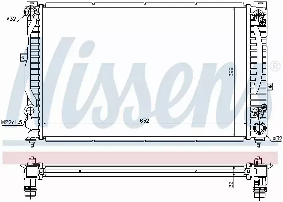 NISSENS CHŁODNICA SILNIKA 60228A 