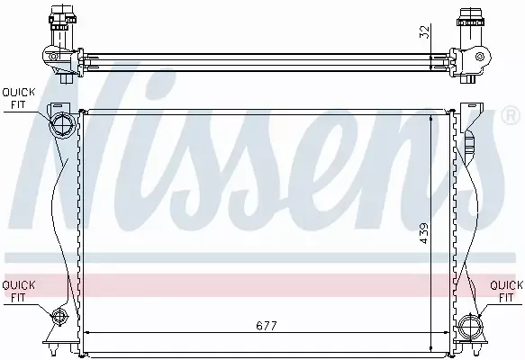 NISSENS CHŁODNICA WODY 60234A 