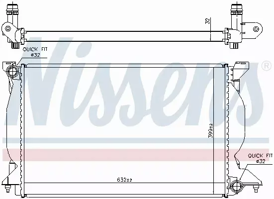 NISSENS CHŁODNICA WODY 60302A 