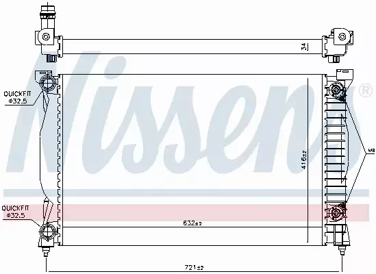 NISSENS CHŁODNICA SILNIKA 60305A 