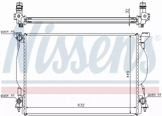 NISSENS CHŁODNICA WODY 60306A 