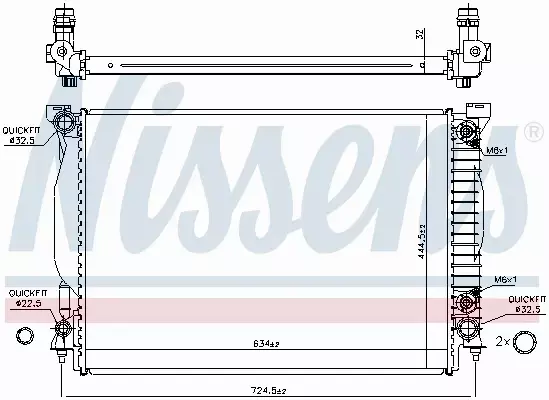 NISSENS CHŁODNICA WODY 60307A 