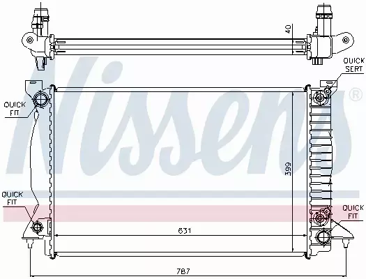 NISSENS CHŁODNICA WODY 60314A 