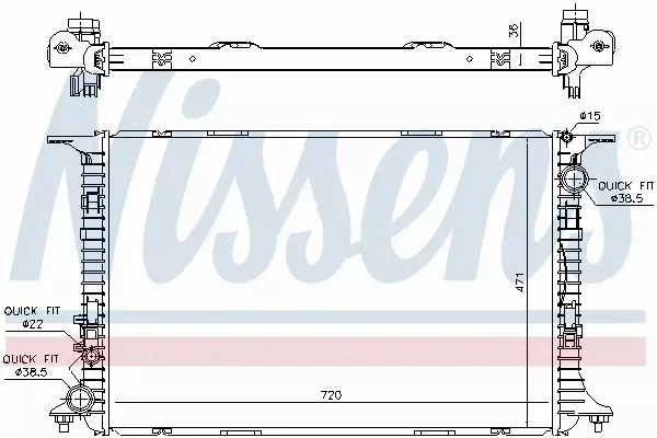 NISSENS CHŁODNICA SILNIKA 60359 