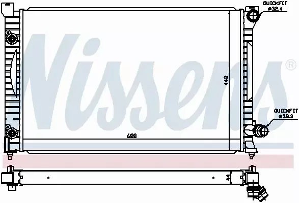 NISSENS CHŁODNICA WODY 60424 