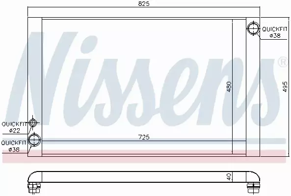 NISSENS CHŁODNICA SILNIKA 60428 