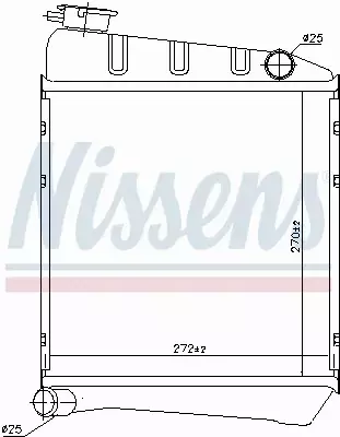 NISSENS CHŁODNICA WODY 60519 