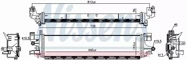 NISSENS CHŁODNICA INTERCOOLER 606032 