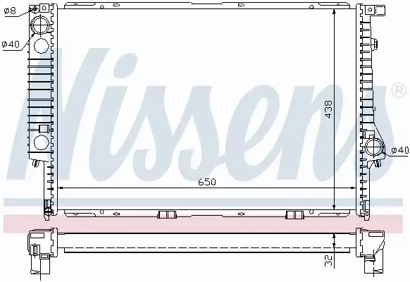 NISSENS CHŁODNICA SILNIKA 60622A 