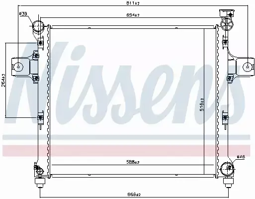 NISSENS CHŁODNICA SILNIKA 606254 