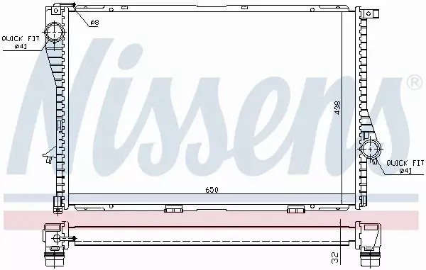 NISSENS CHŁODNICA WODY 60648A 