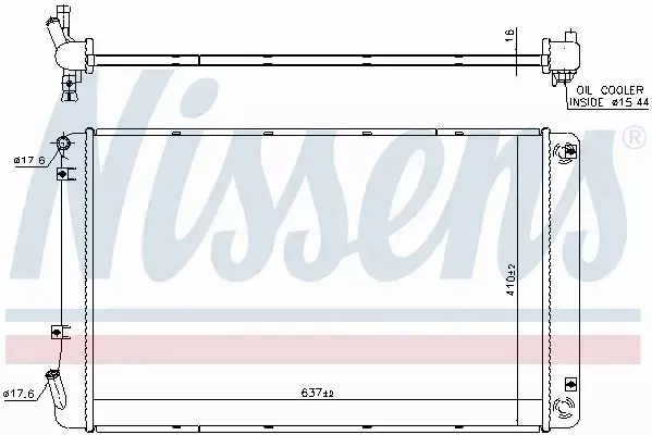 NISSENS CHŁODNICA SILNIKA 606608 
