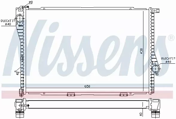 NISSENS CHŁODNICA SILNIKA 60754A 