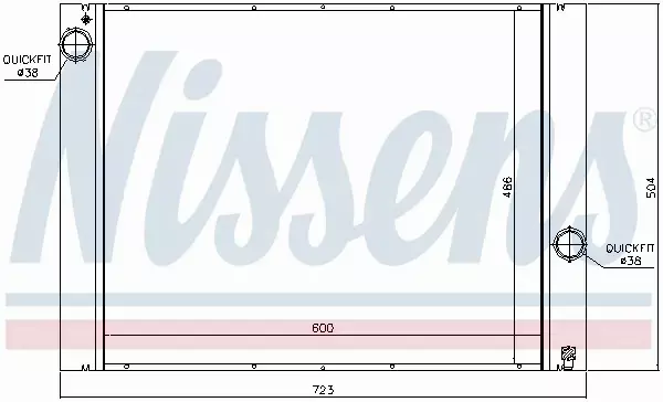 NISSENS CHŁODNICA SILNIKA 60848 