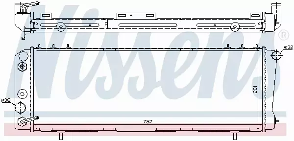 NISSENS CHŁODNICA WODY 60986 