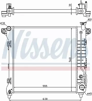 NISSENS CHŁODNICA WODY 60998 