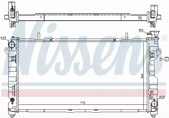 NISSENS CHŁODNICA WODY 61025 