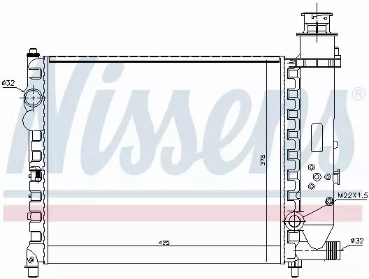 NISSENS CHŁODNICA WODY 61150 