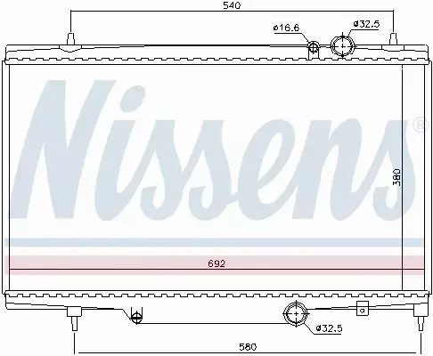 NISSENS CHŁODNICA WODY 61297 