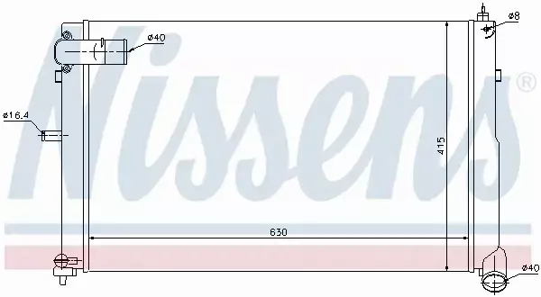 NISSENS CHŁODNICA SILNIKA 61308 