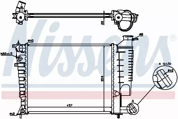 NISSENS CHŁODNICA SILNIKA 613671 