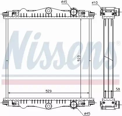 NISSENS CHŁODNICA WODY 614450 