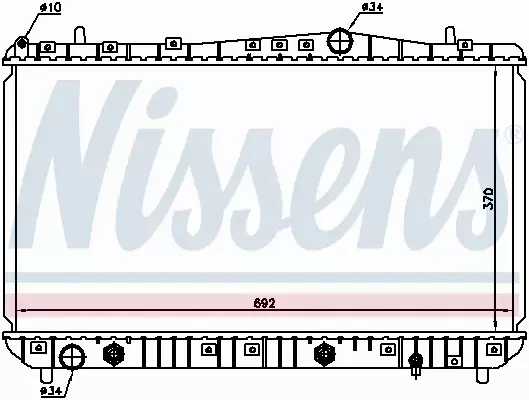 NISSENS CHŁODNICA WODY 61634 