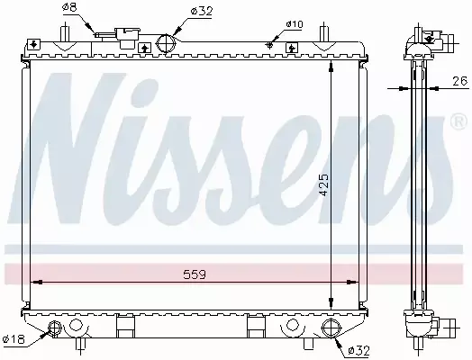 NISSENS CHŁODNICA WODY 61742A 