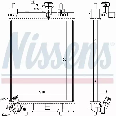 NISSENS CHŁODNICA WODY 617554 