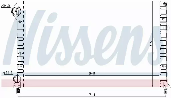 NISSENS CHŁODNICA WODY 61766 