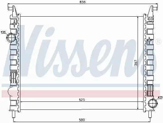 NISSENS CHŁODNICA SILNIKA 617862 