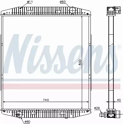 NISSENS CHŁODNICA SILNIKA 619730 
