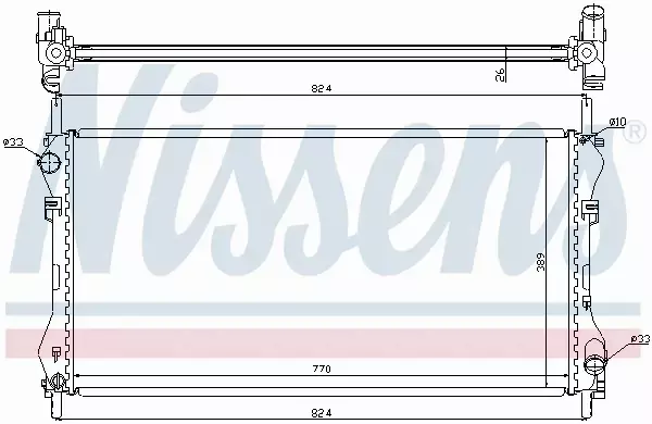 NISSENS CHŁODNICA WODY 62046A 