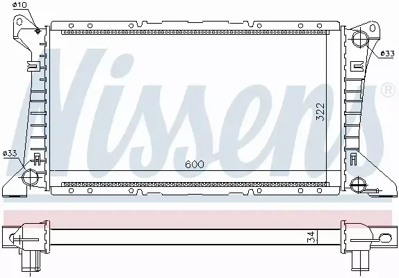 NISSENS CHŁODNICA WODY 62049 