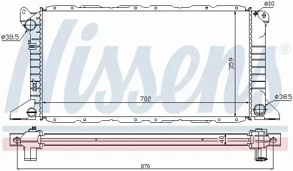 NISSENS CHŁODNICA SILNIKA 62057A 