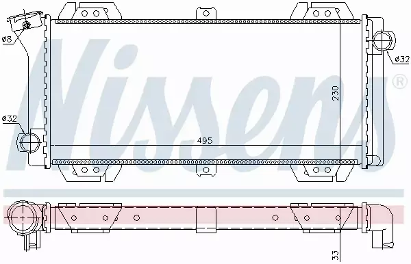 NISSENS CHŁODNICA WODY 62092 