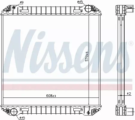 NISSENS CHŁODNICA WODY 623440 